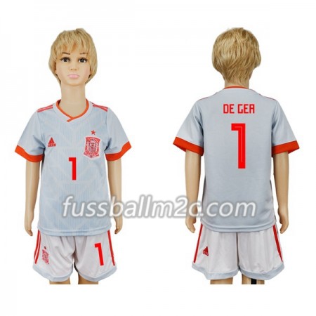 Fußballtrikots Spanien De Gea 1 Kinder Auswärts Trikotsatz WM 2018